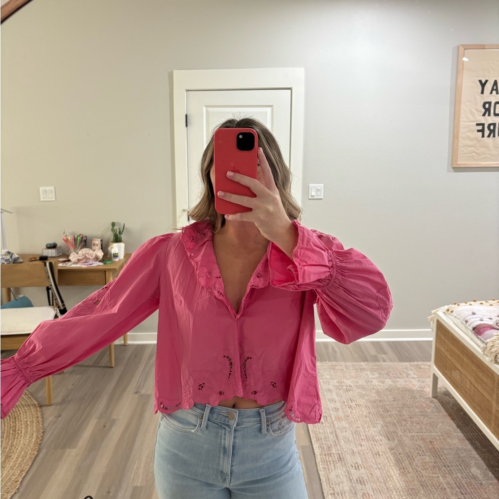 Free People long sleeve blouse!